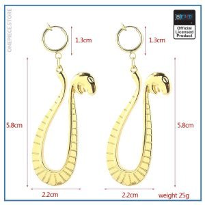 One Piece Hancock Metallic Earrings