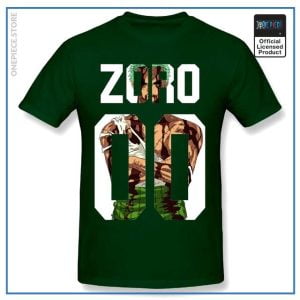 One Piece Zoro Black and Green T-Shirt - The Warrior's Wardrobe