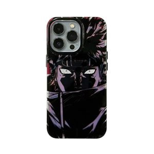 Luxury Anime Character iPhone 13 PRO MAX Case with Blue Light Laser Effect - Translucent Hard Cover