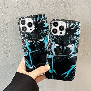Luxury Anime Character iPhone 13 PRO MAX Case with Blue Light Laser Effect - Translucent Hard Cover