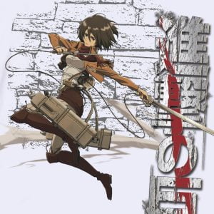 Mikasa Ackerman ODM Gear White T-Shirt
