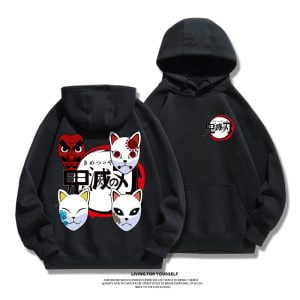 Men's Black Demon Slayer Hoodie