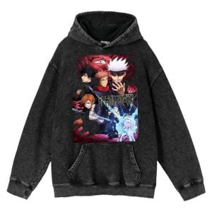 Jujutsu Kaisen Legacy Vintage Black Hoodie