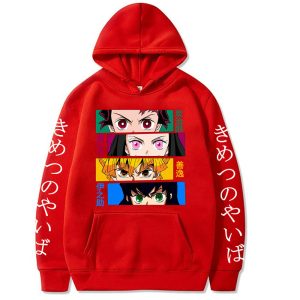 Red Demon Slayer Nezuko Hoodie