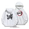 White Demon Slayer Hoodie